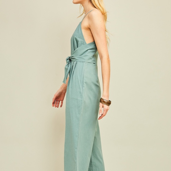 Sea Green Jumpsuit - Picture 2 of 6